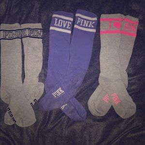 Vs pink knee high socks